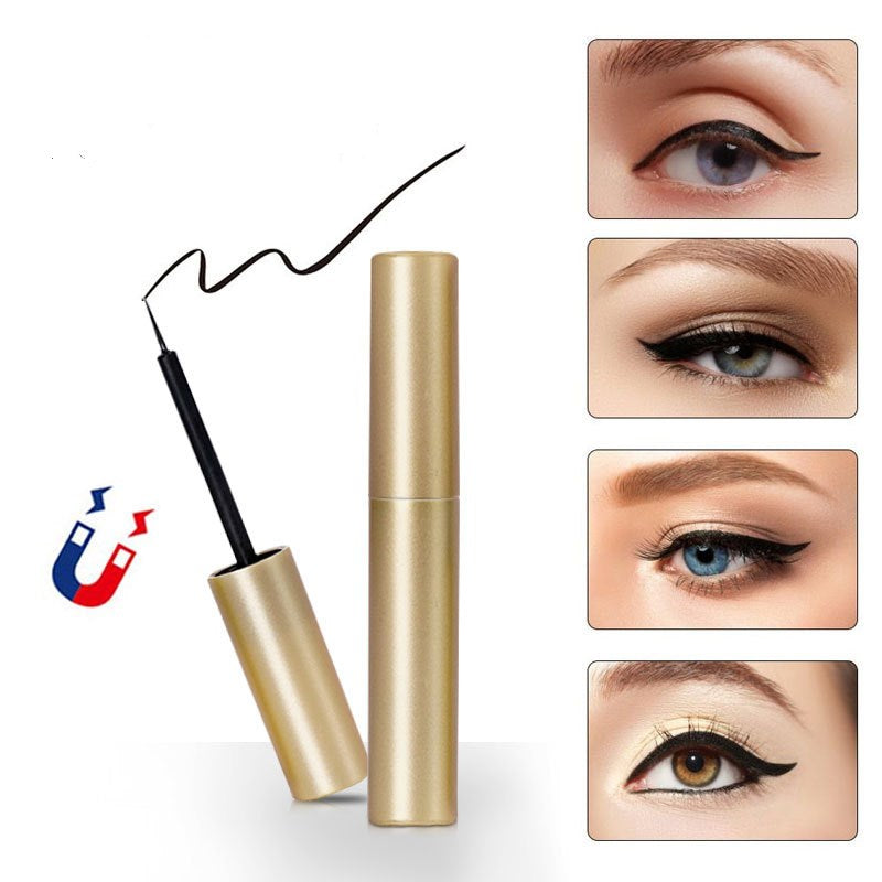 Magnetic liquid eyeliner without glue