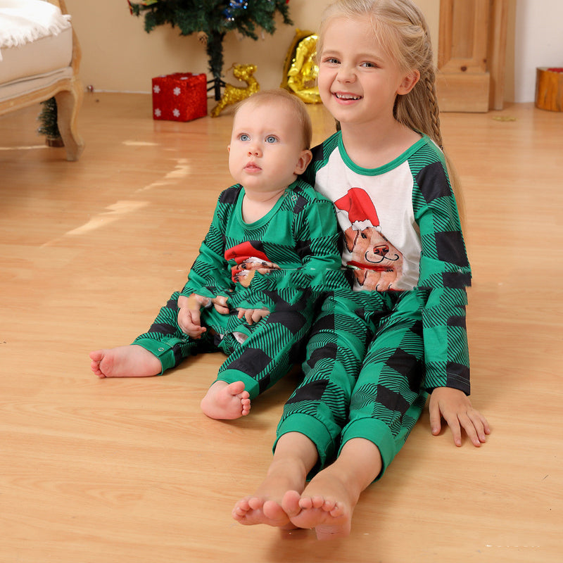 Family Set Christmas Fashion Long Sleeve Pajamas