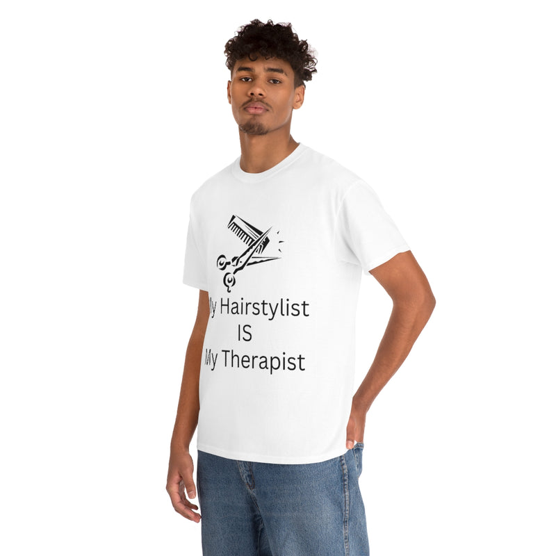 Unisex Heavy Cotton Tee/My Hairstylist is My Therapist