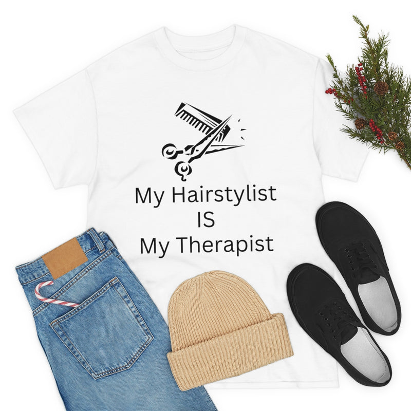 Unisex Heavy Cotton Tee/My Hairstylist is My Therapist